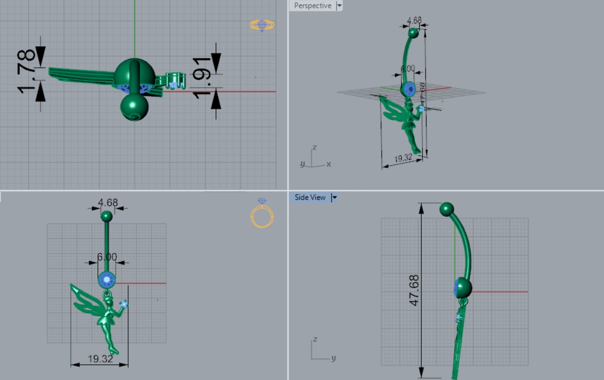 piercing p0004 3D print model_4