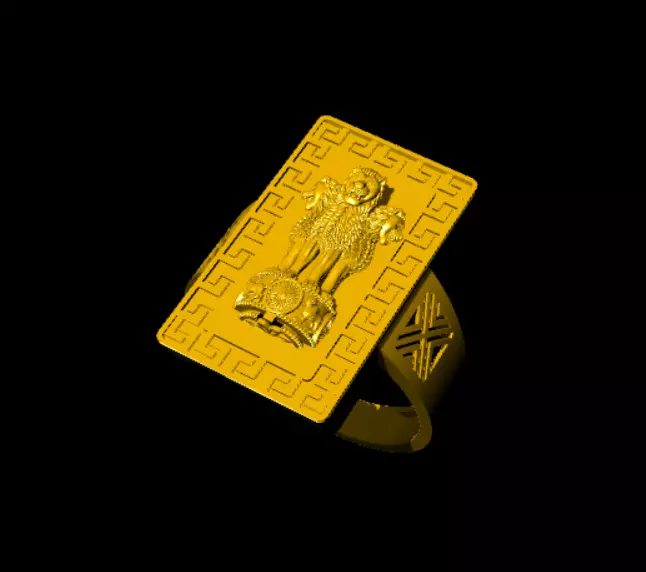 ASHOKA RING JEWELRY MODEL 3D print model