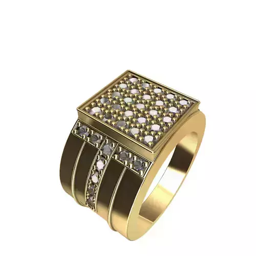 Broad Diamond Band 3D print model