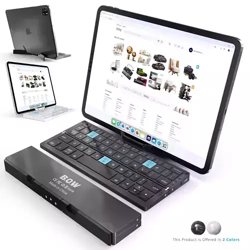 Bluetooth Keyboard Foldable iPad Pro