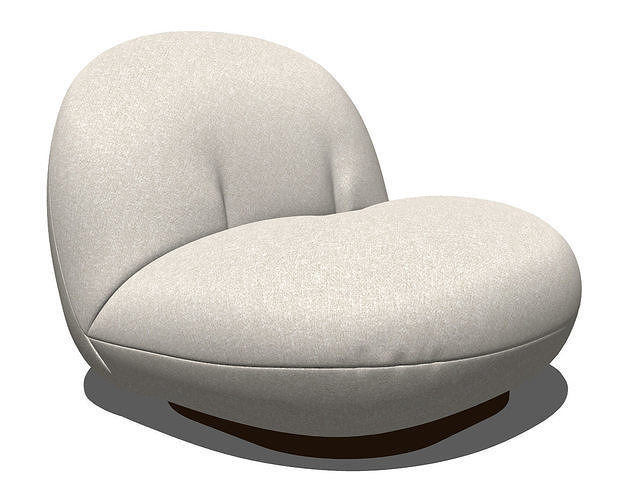 Pacha Lounge Chair by Gubi 3D model