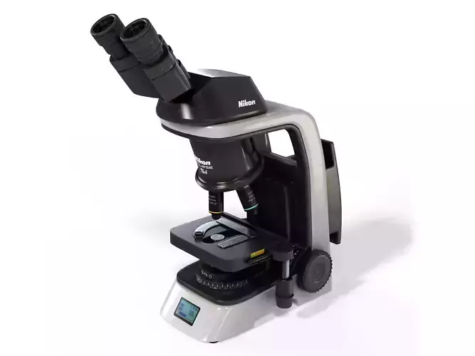 Nikon eclipse si Microscope with PBR textures 3D model