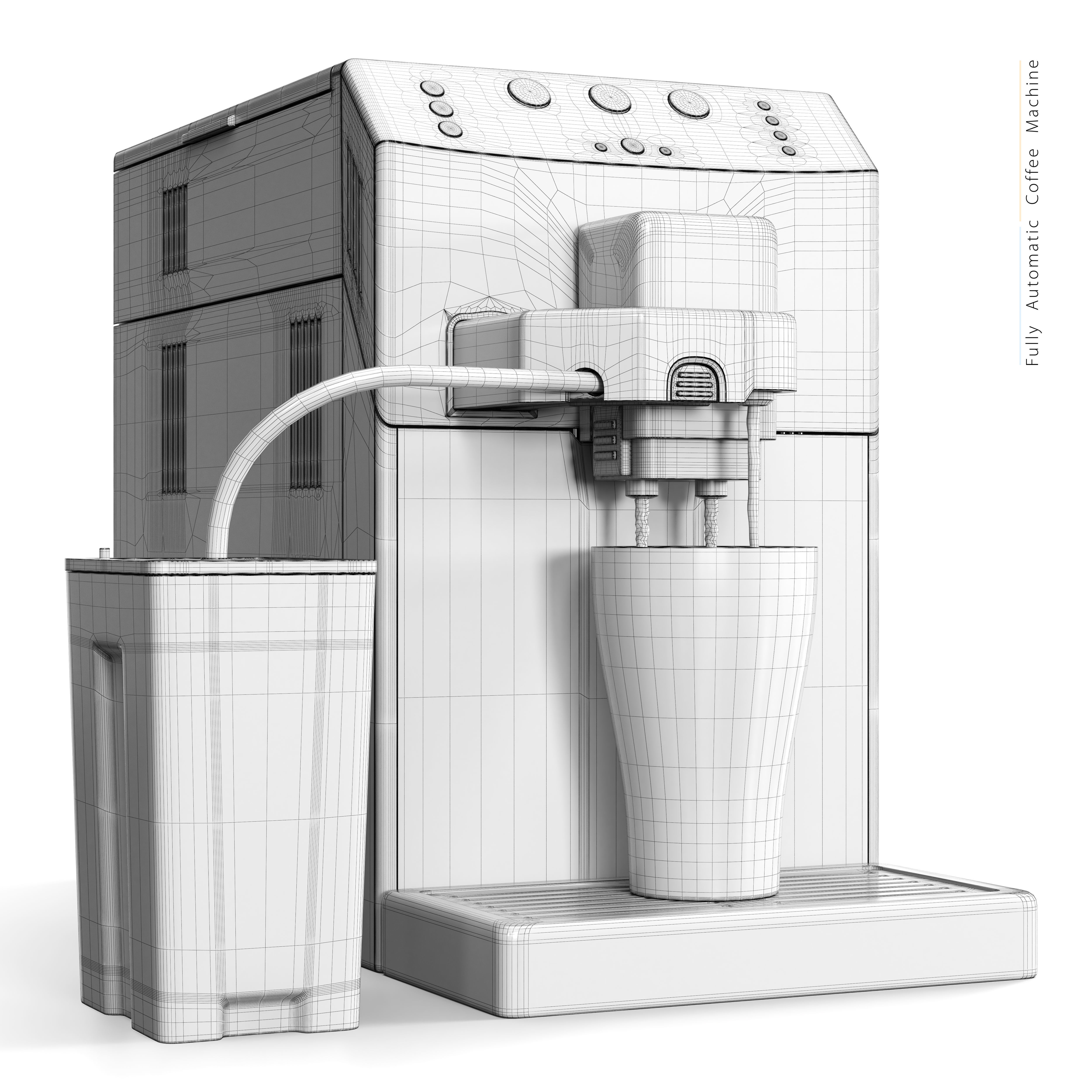 Fully Automatic Coffee Machine 3D model_5