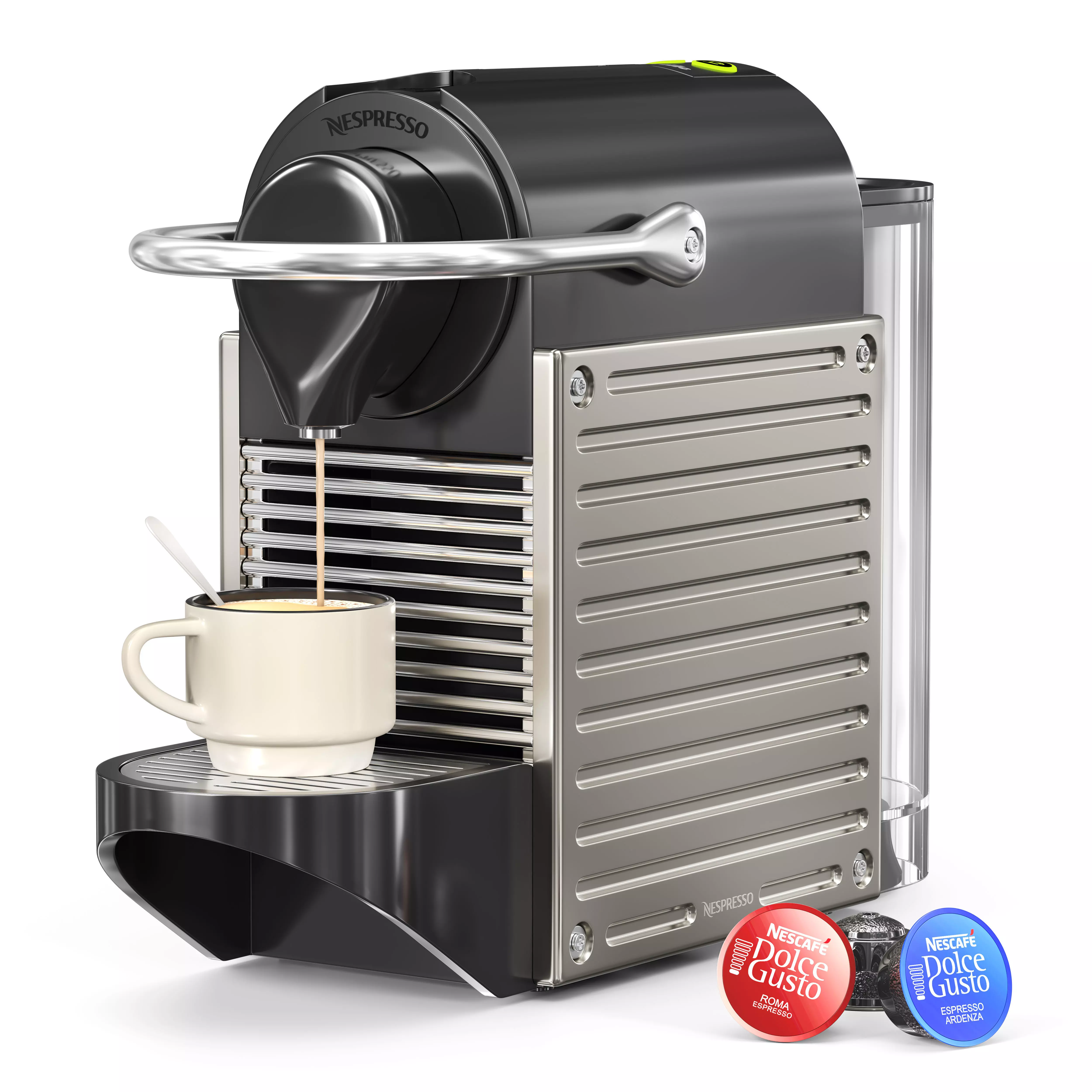 Nespresso and Expresso Machine 3D model_0