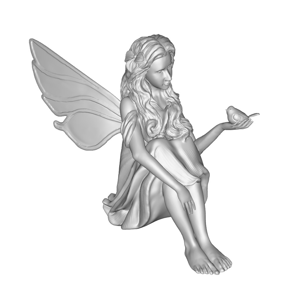 Fedele Garden Statue 3D model_2