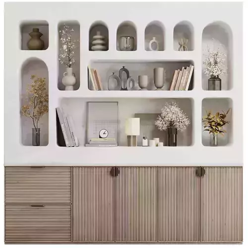 plaster niche Shelves Decorative Plants Book  plaster Rack 24