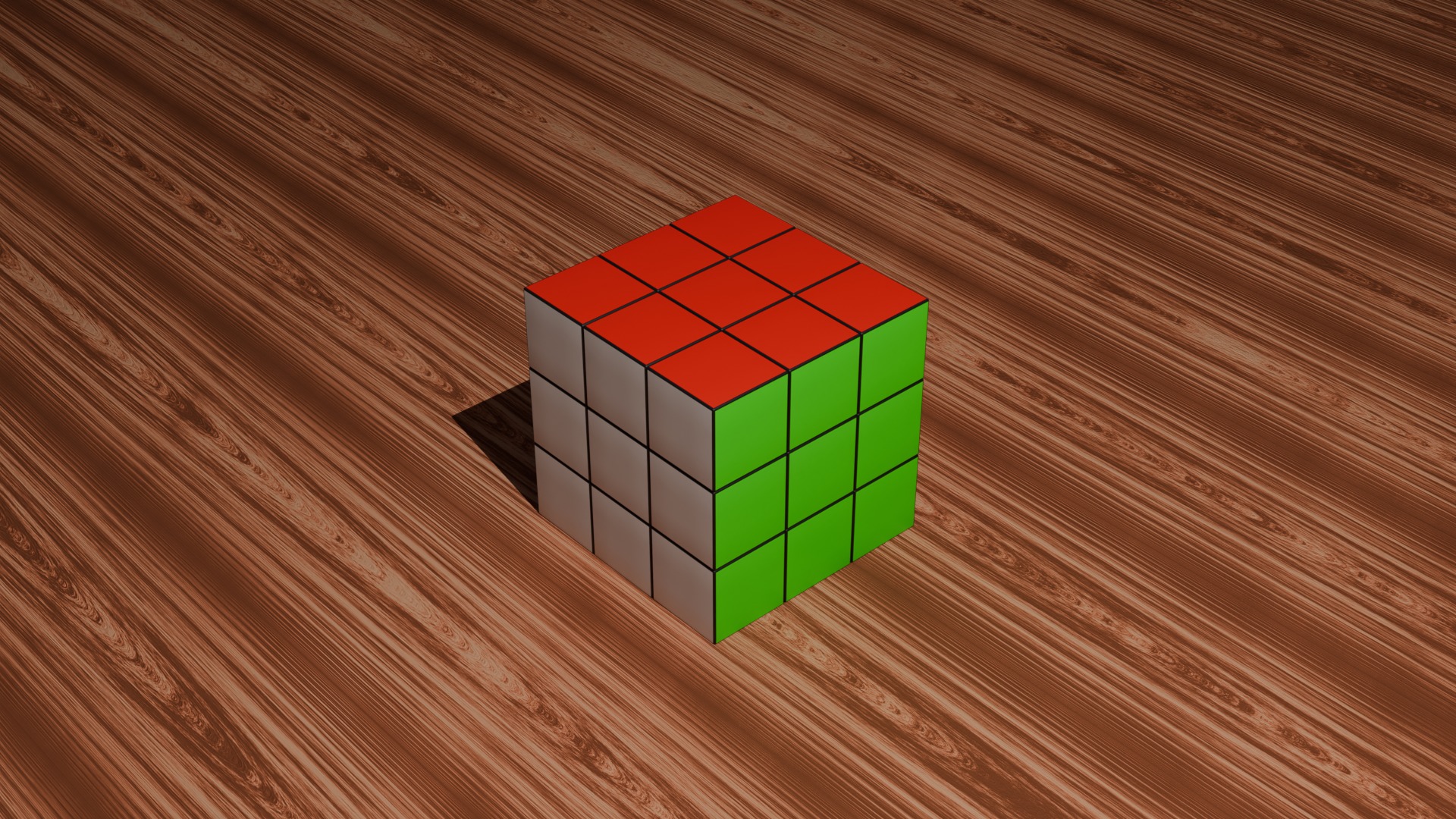 rubiks cube Low-poly 3D model_2