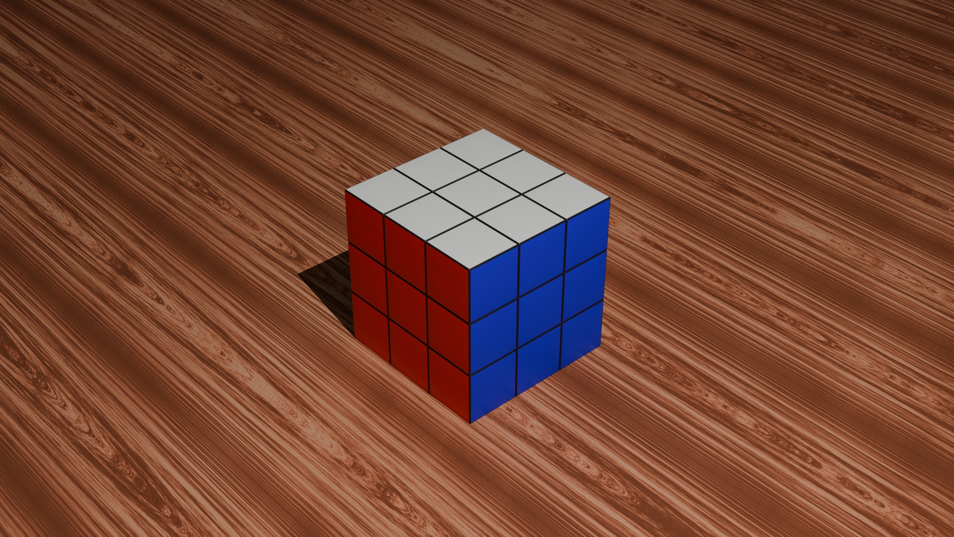 rubiks cube Low-poly 3D model_3