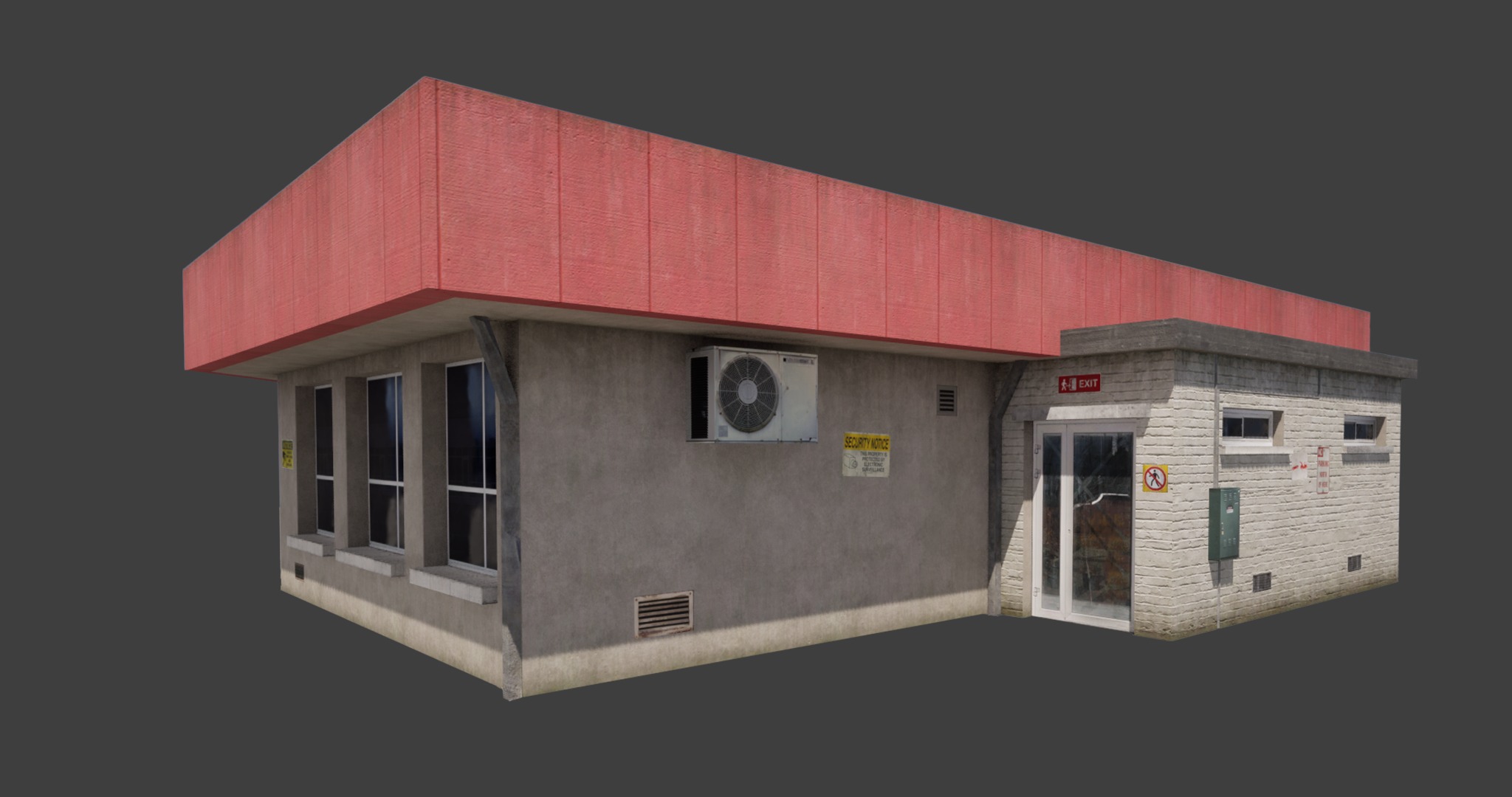 Building City Village Work Street Low-poly 3D Model Collection_5