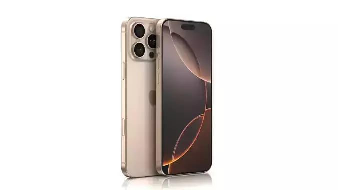 Apple iPhone 16 Pro Max Low-poly 3D model