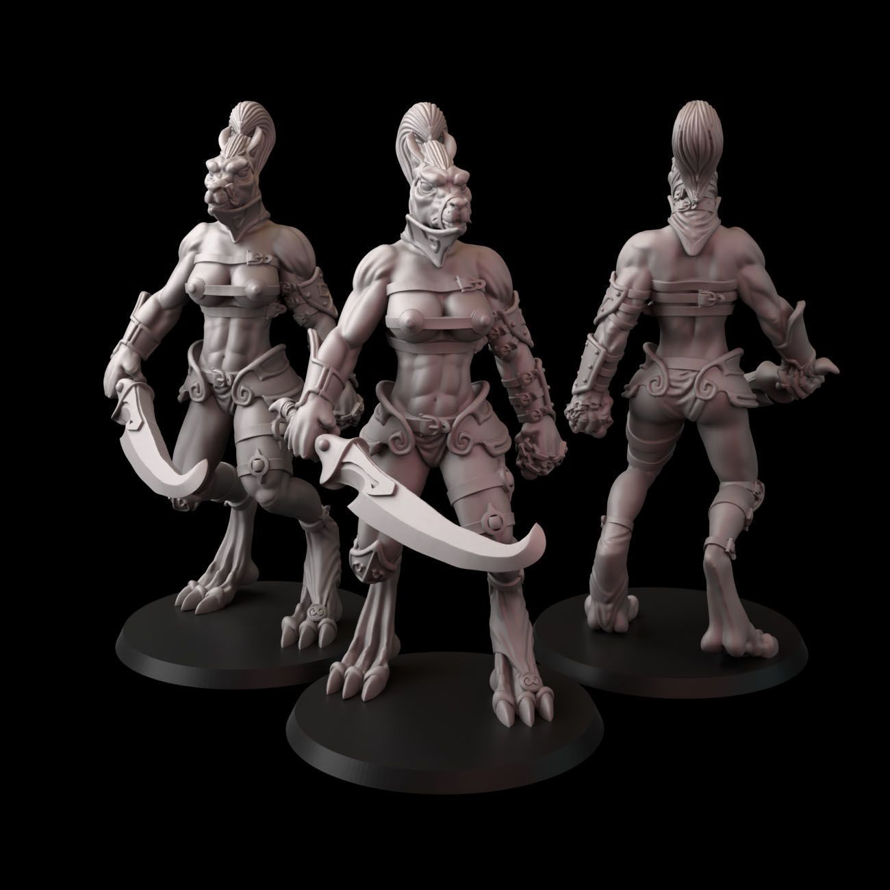 She Wolf 3D print model_7