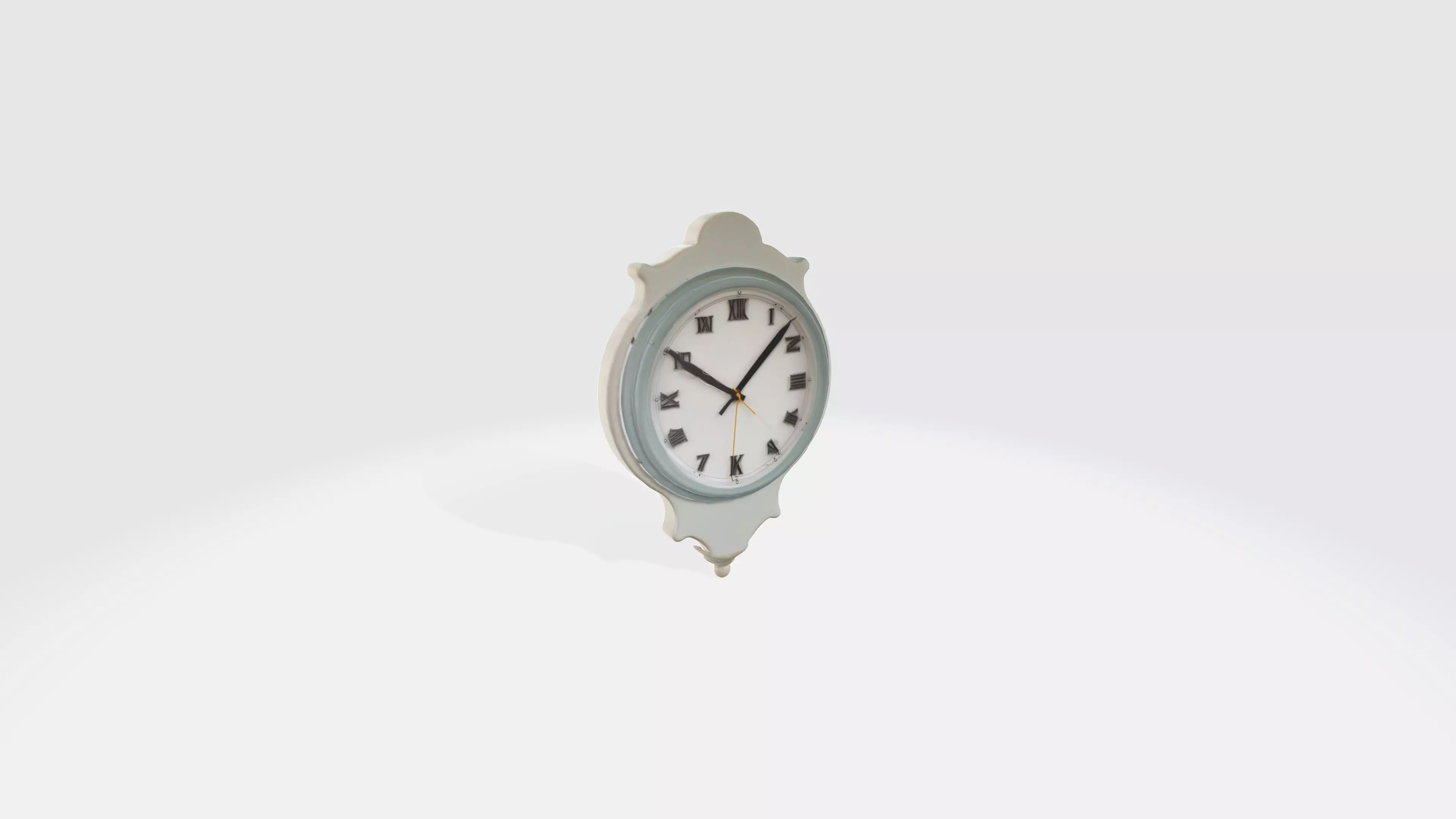 Wall Clock 2 Low-poly 3D model