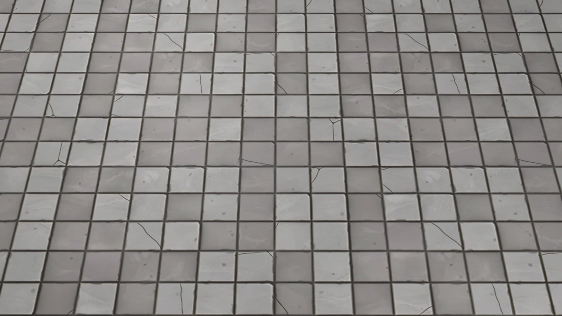 Stylized tile floor Low-poly 3D model_6