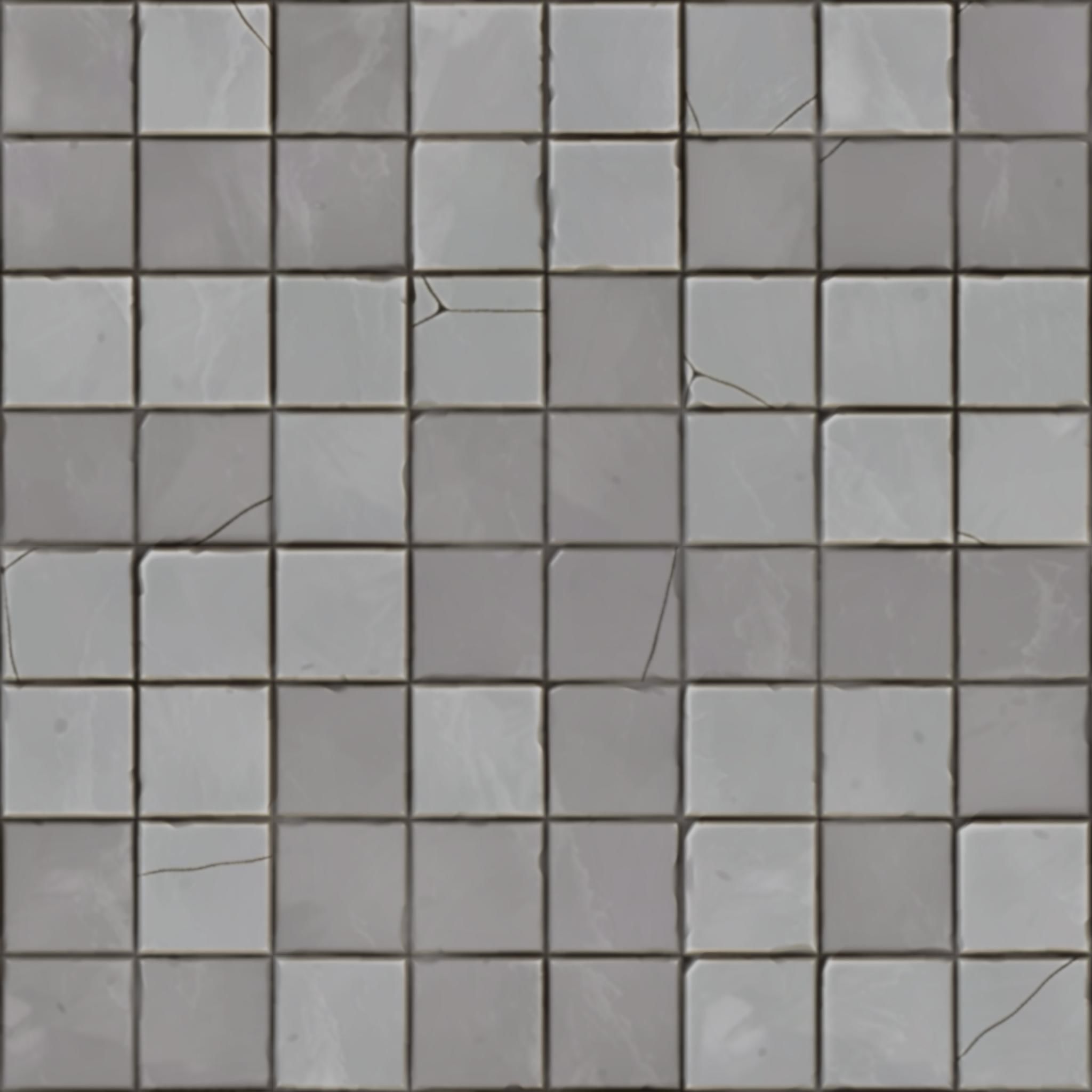 Stylized tile floor Low-poly 3D model_9