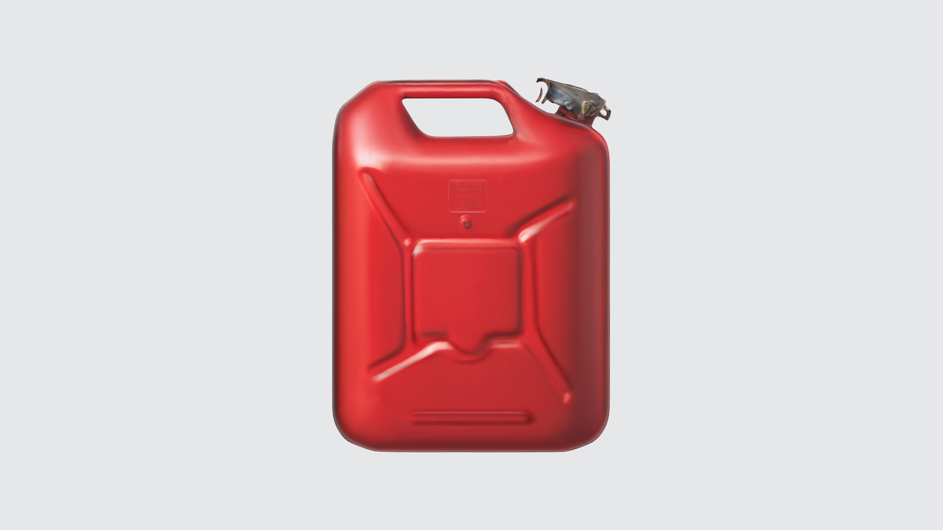 Red Gas Canister 2 Low-poly 3D model_2