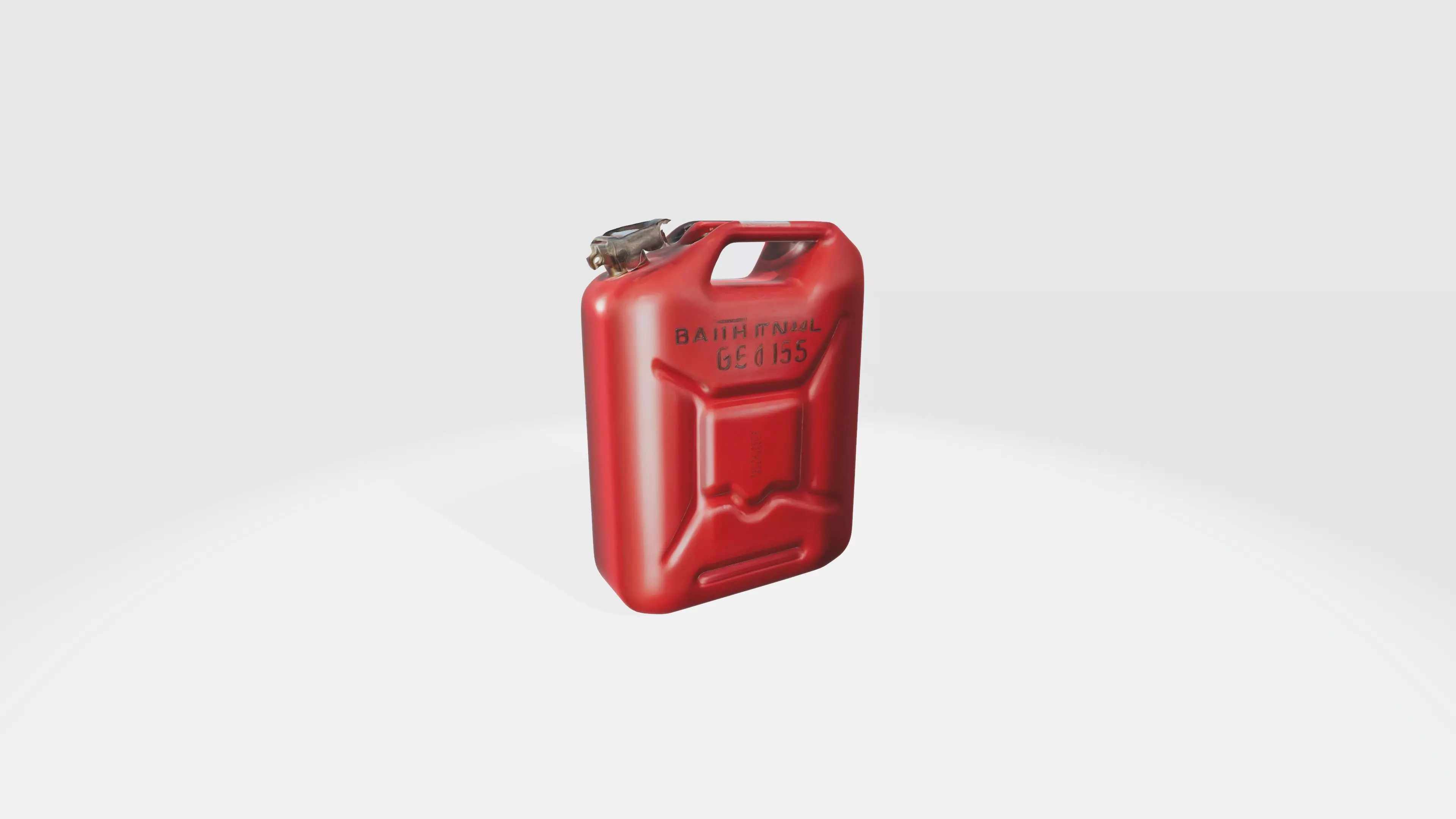 Red Gas Canister 2 Low-poly 3D model_0