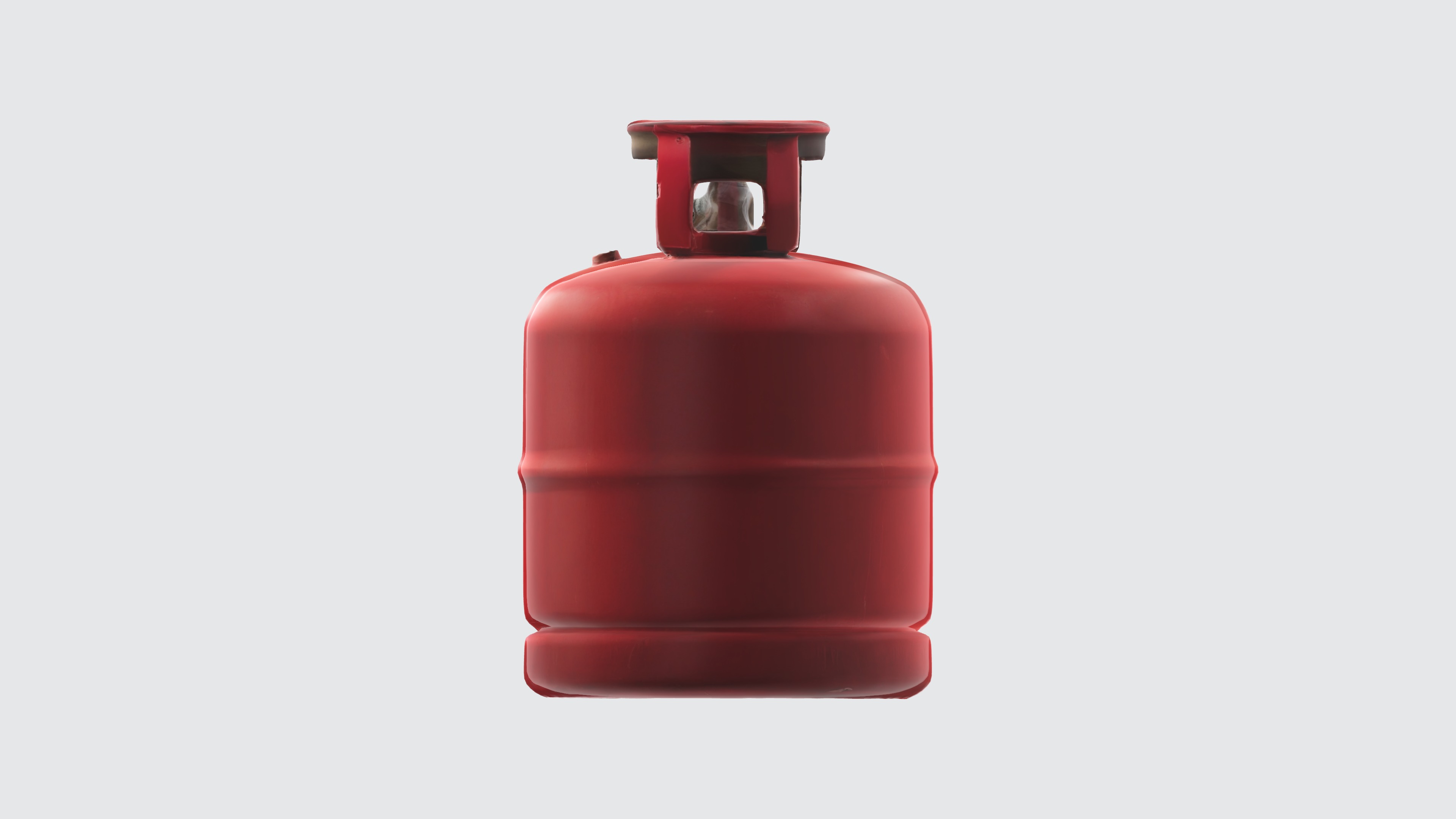 Red Gas Canister Low-poly 3D model_1
