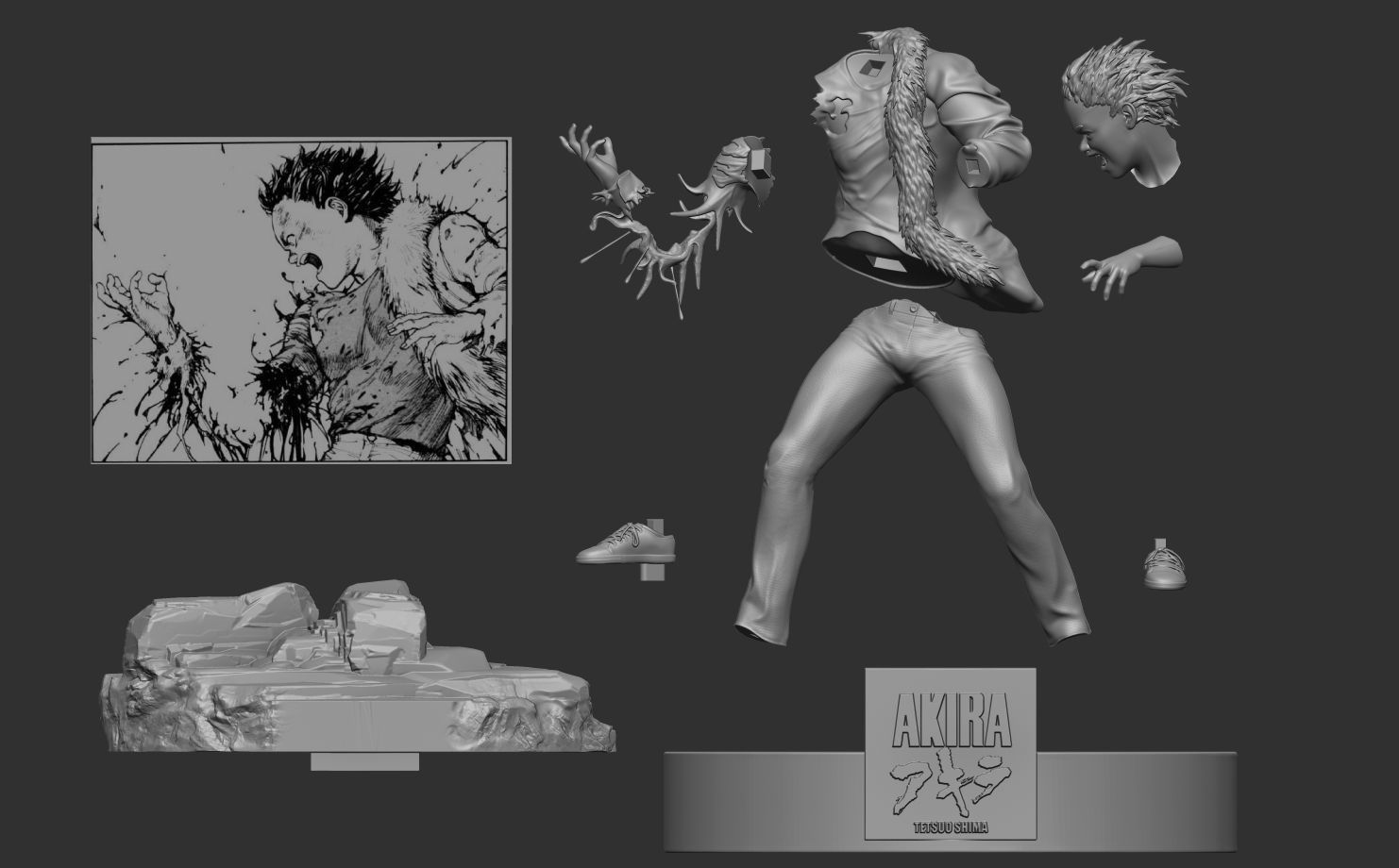 Akira Tetsuo Shima Serie 01 3D print model_3