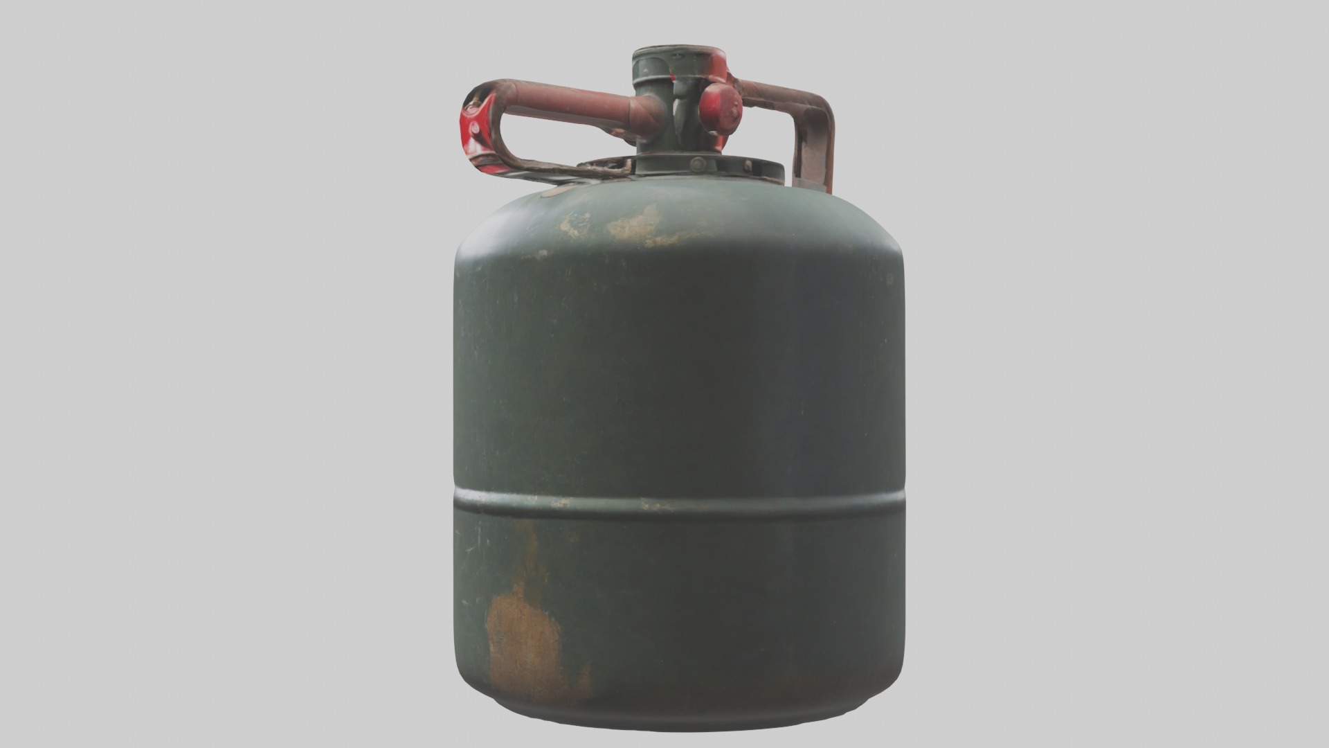 Gas Canister Low-poly 3D model_4