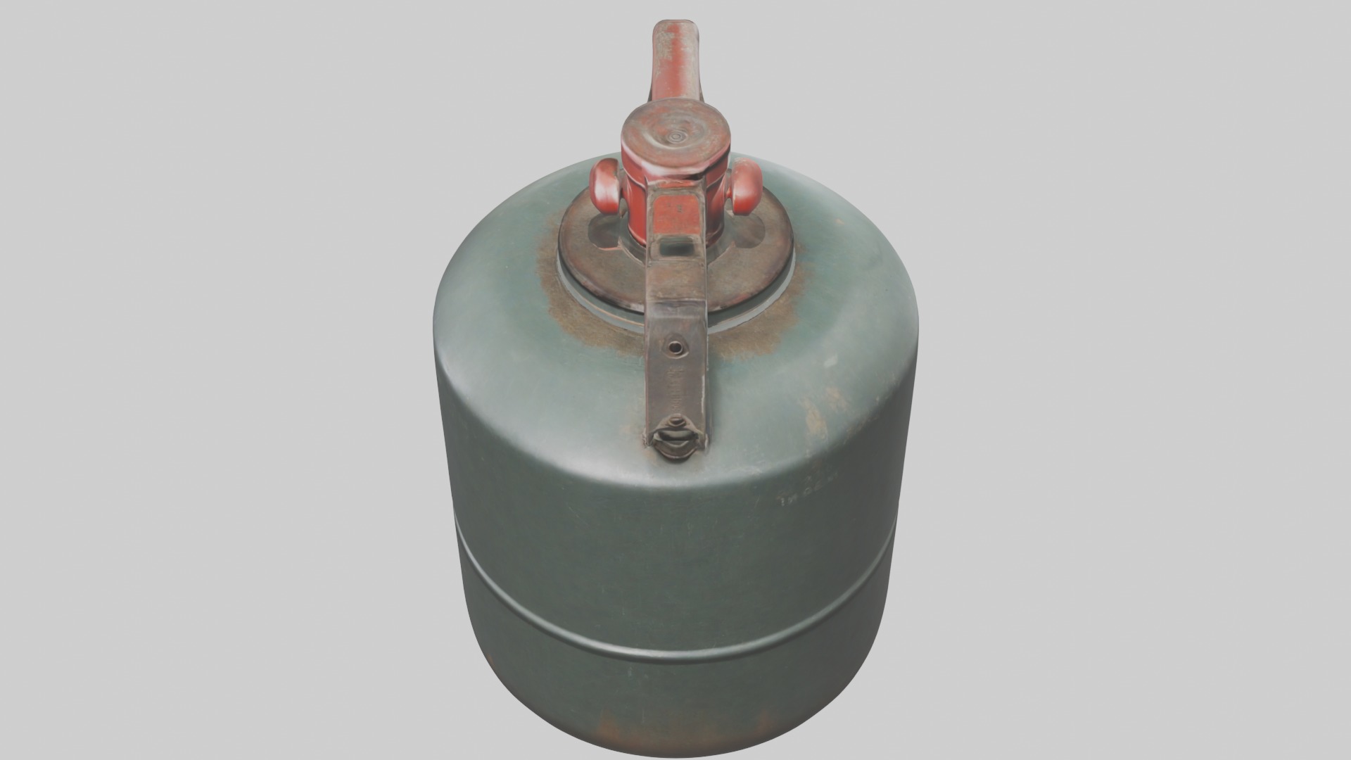 Gas Canister Low-poly 3D model_13