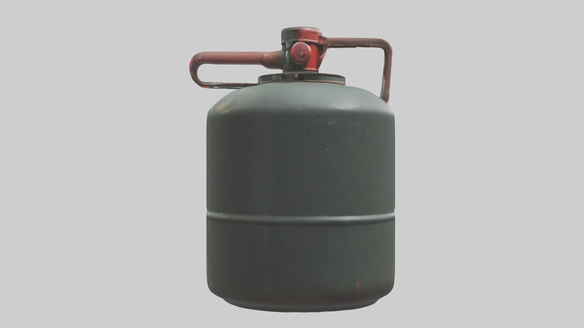 Gas Canister Low-poly 3D model_7