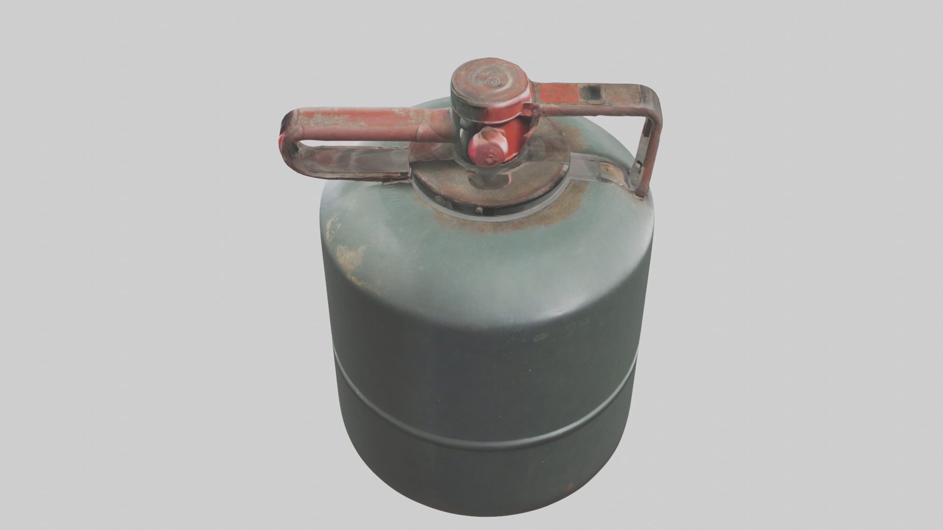 Gas Canister Low-poly 3D model_1