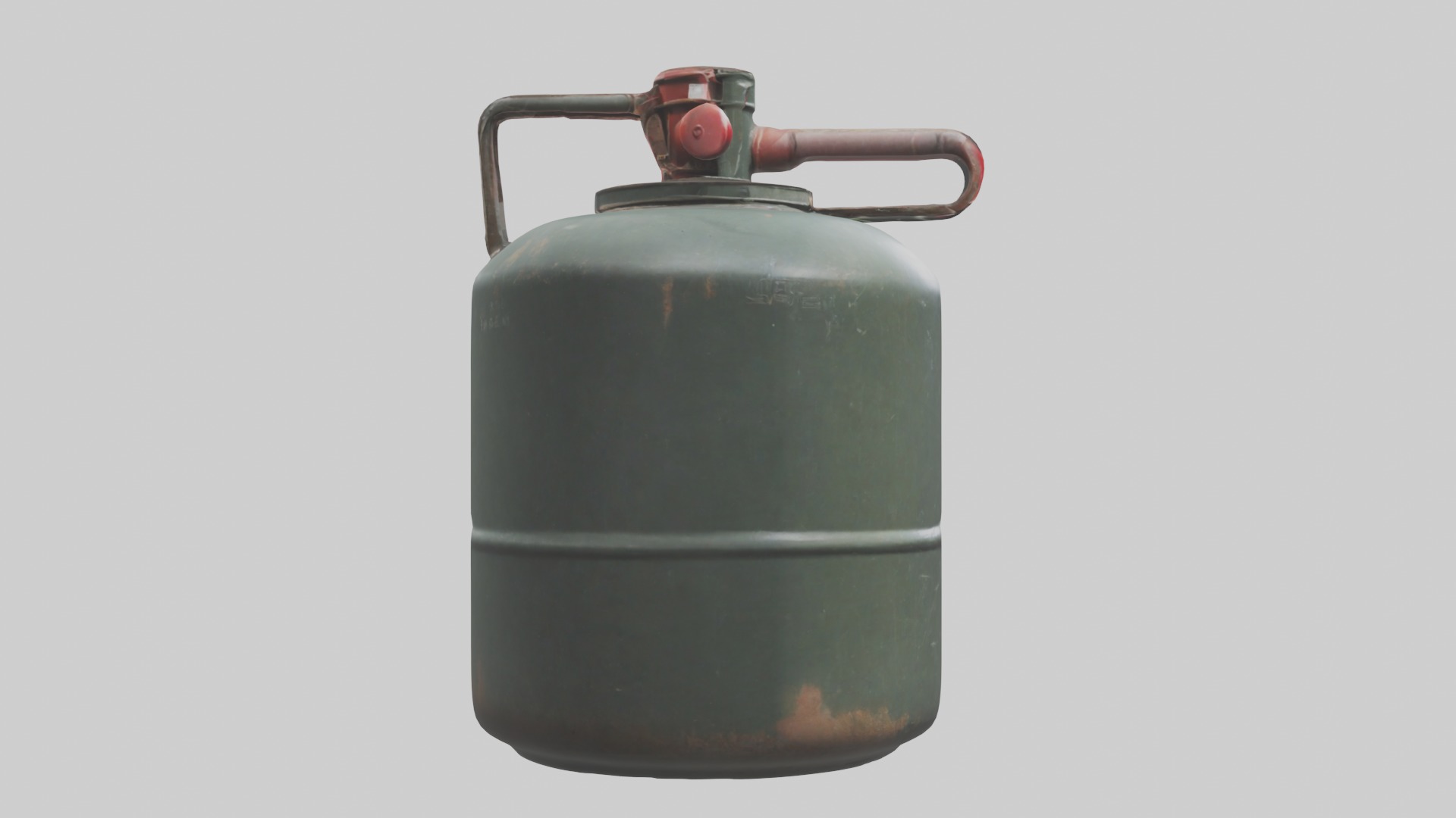 Gas Canister Low-poly 3D model_11