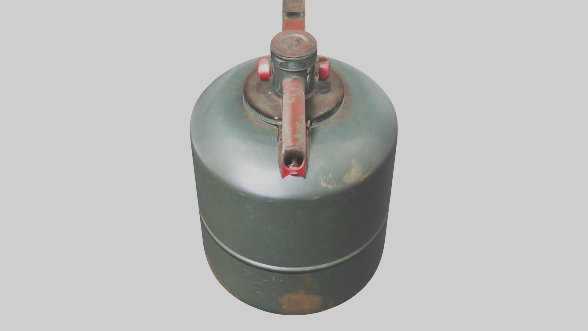 Gas Canister Low-poly 3D model_10