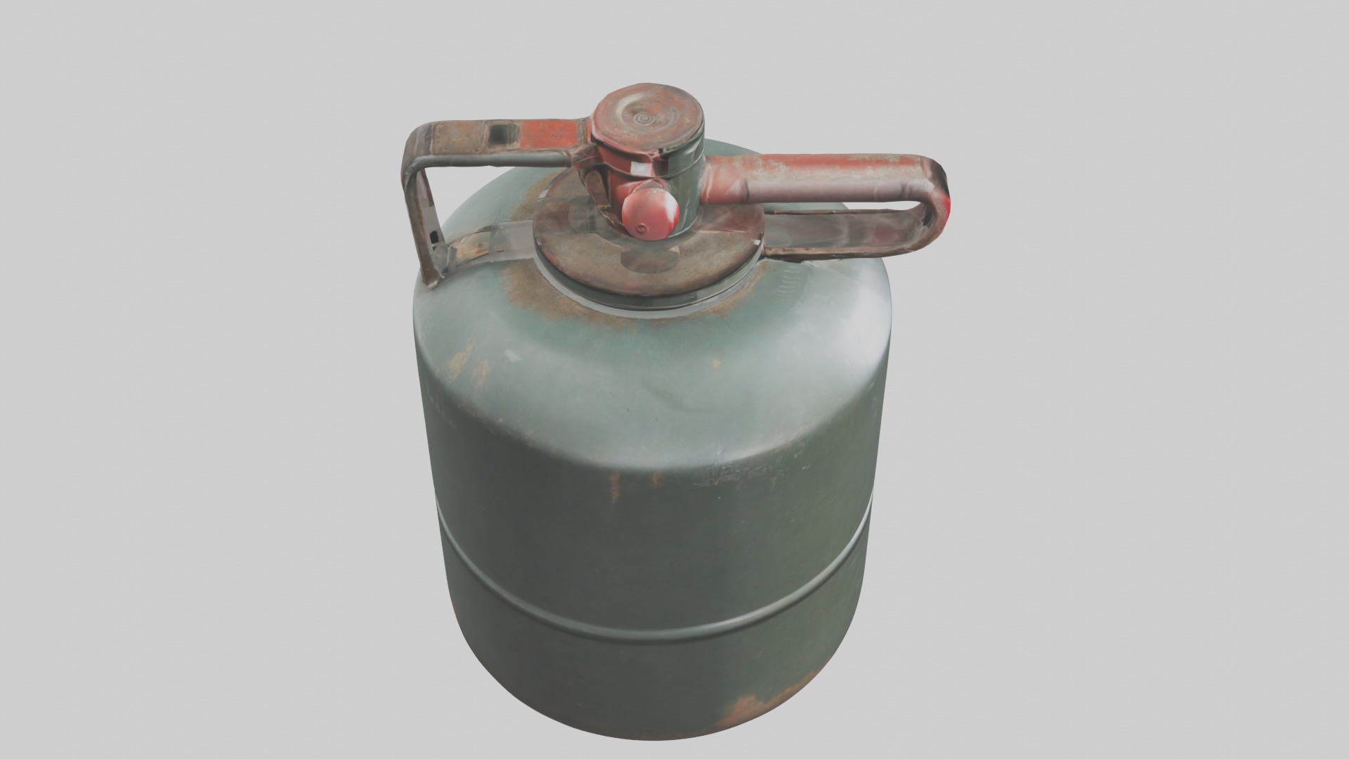 Gas Canister Low-poly 3D model_3