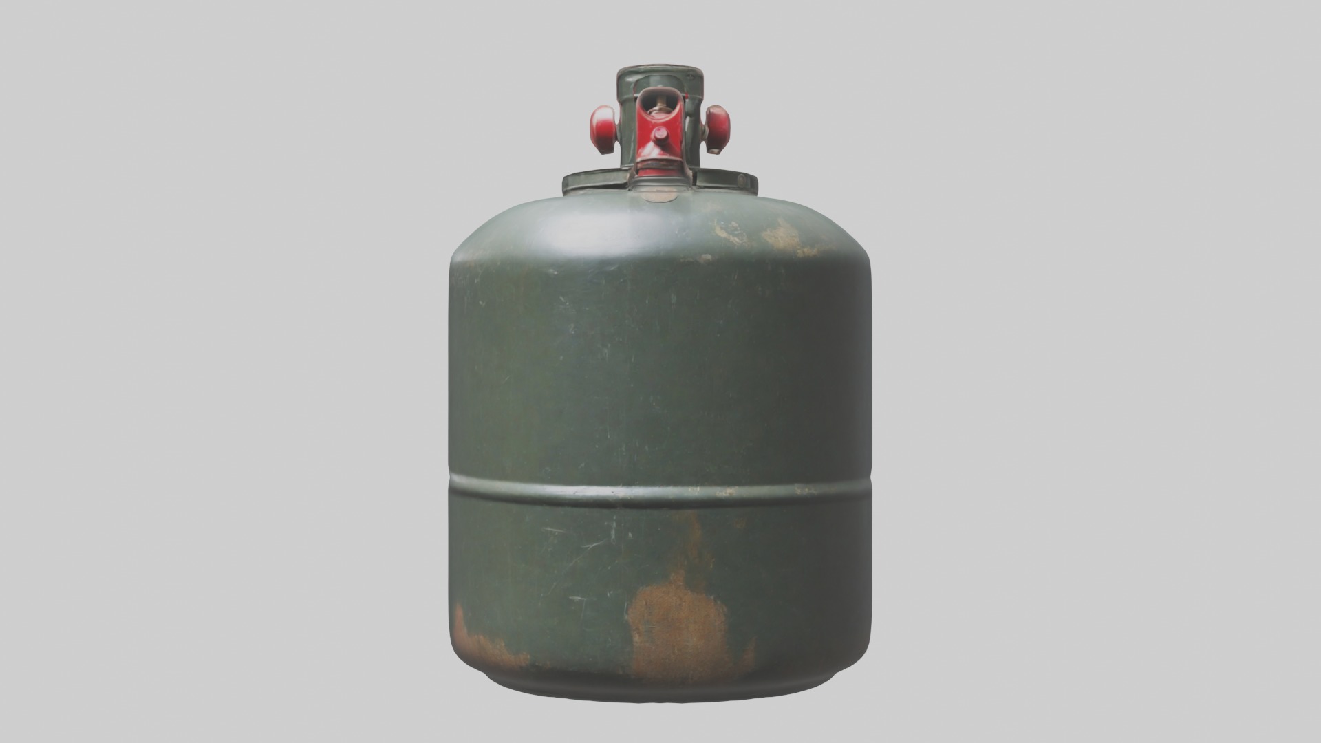 Gas Canister Low-poly 3D model_2
