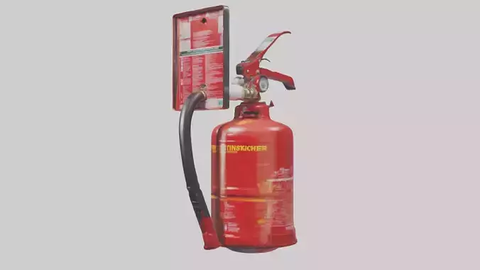 Fire Extinguisher Low-poly 3D model