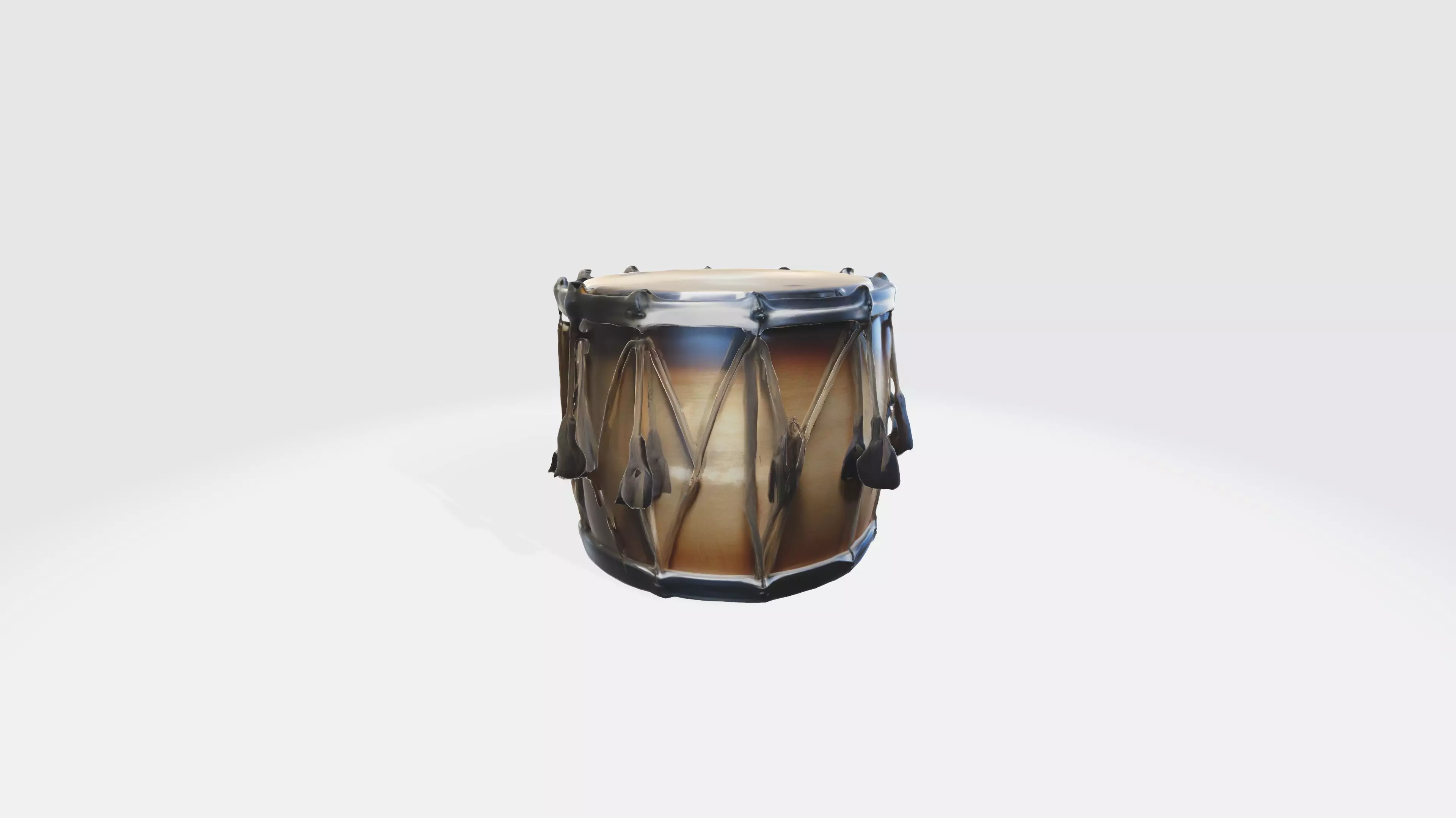 Drum Model Low-poly 3D model_0