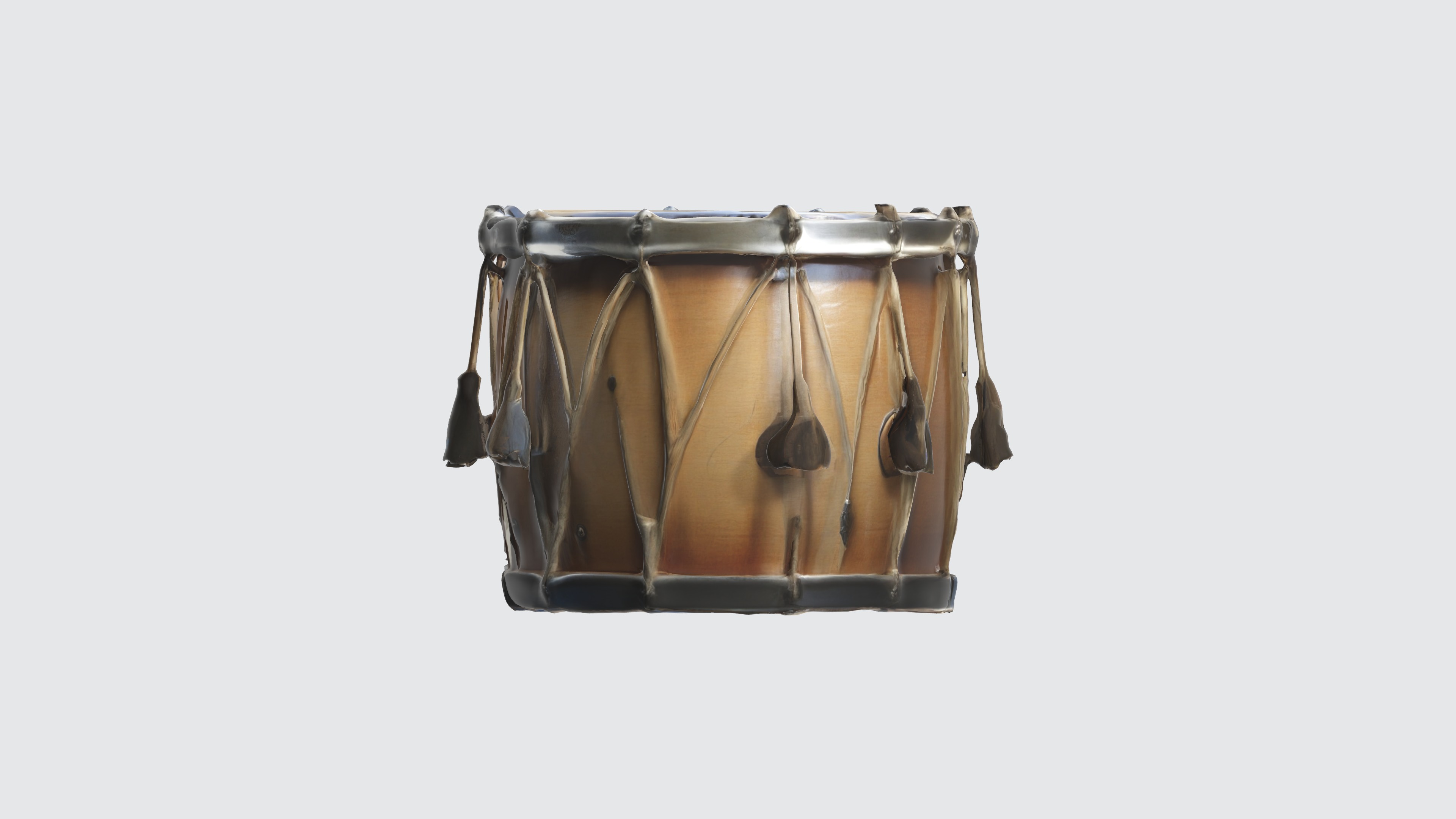 Drum Model Low-poly 3D model_2