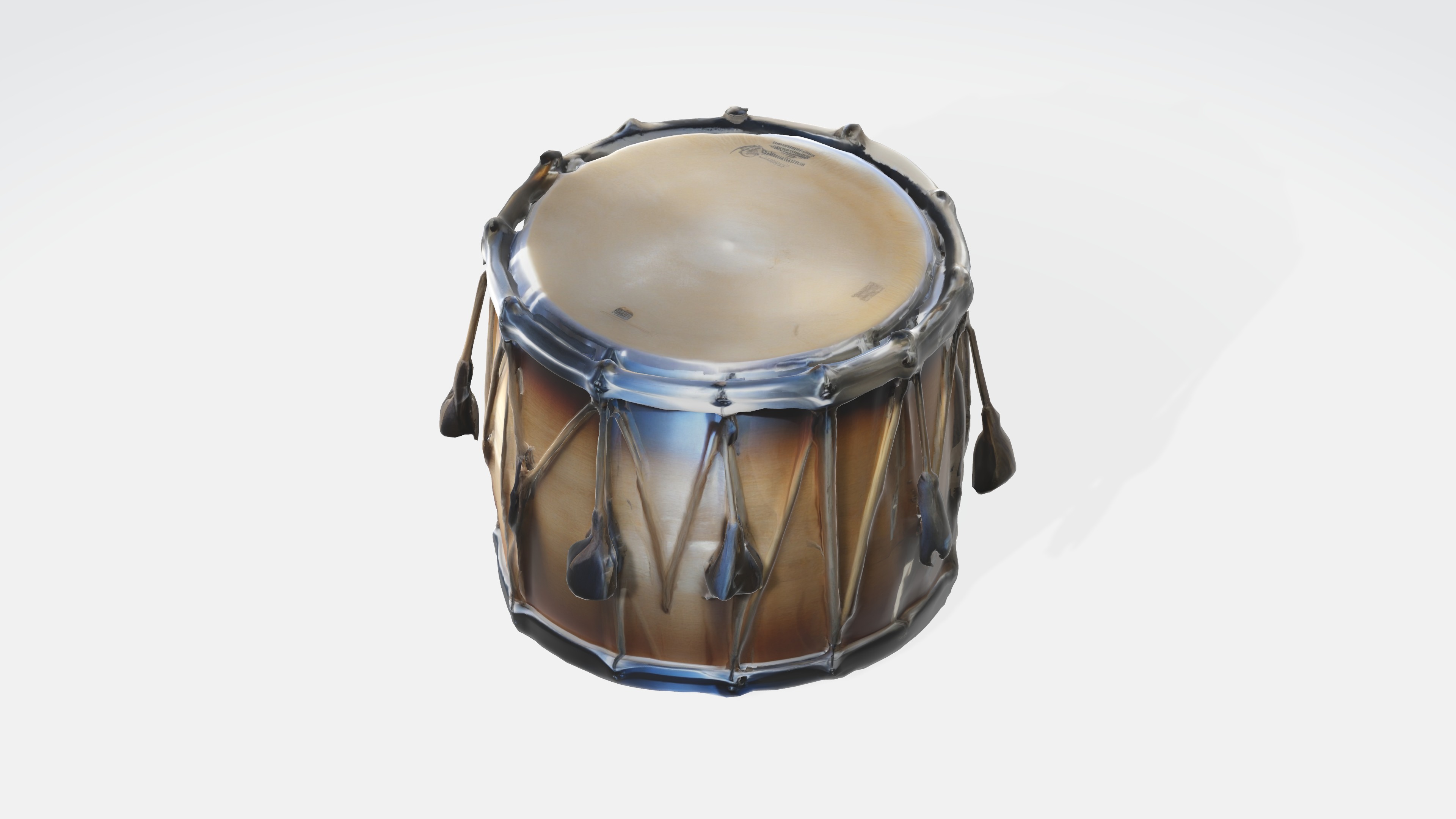 Drum Model Low-poly 3D model_5
