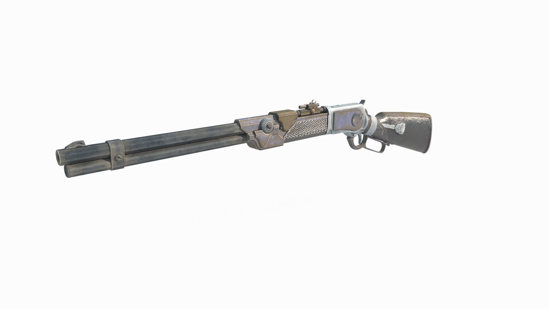 Magic style shotgun 3D model_3