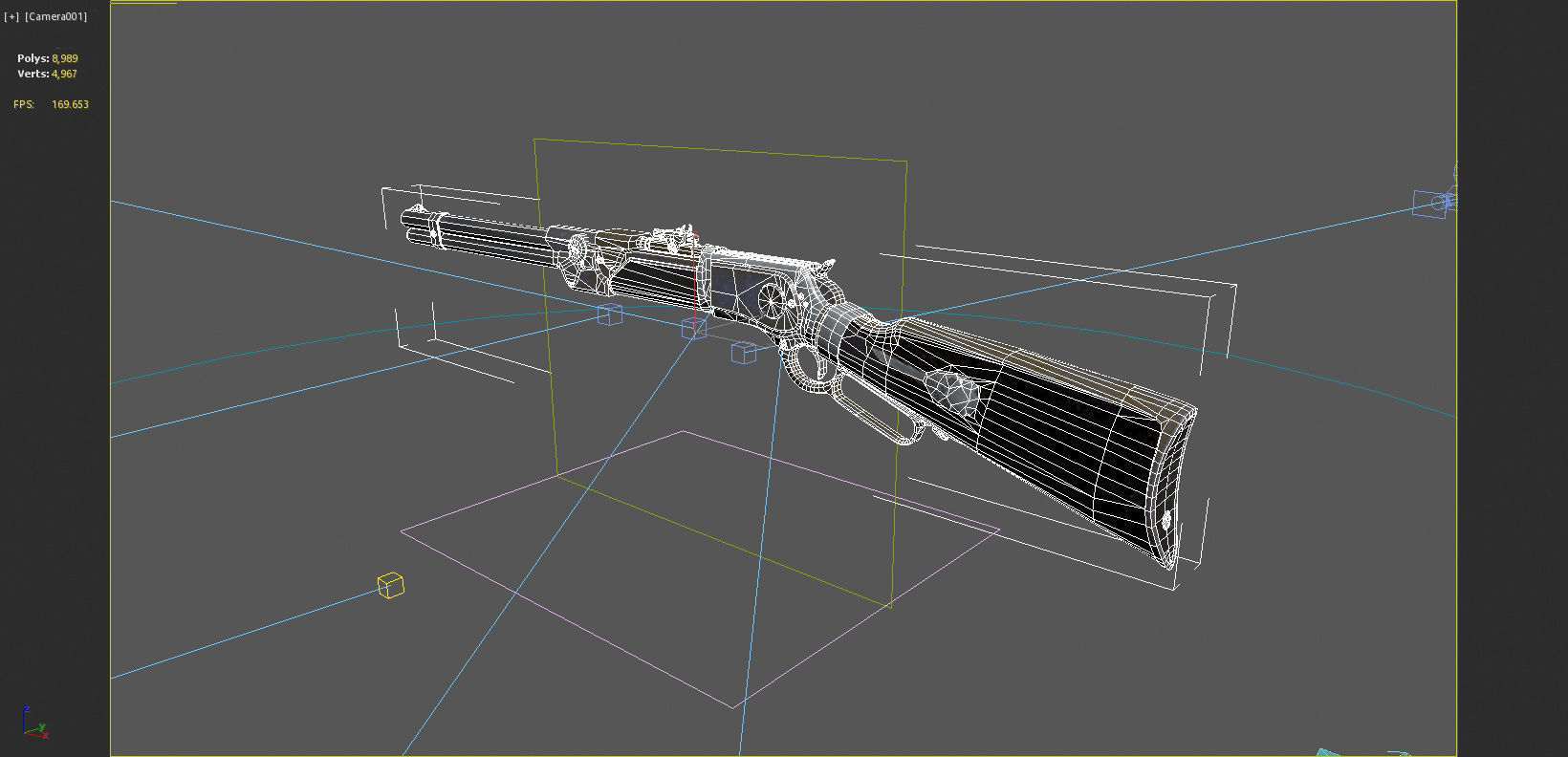 Magic style shotgun 3D model_6