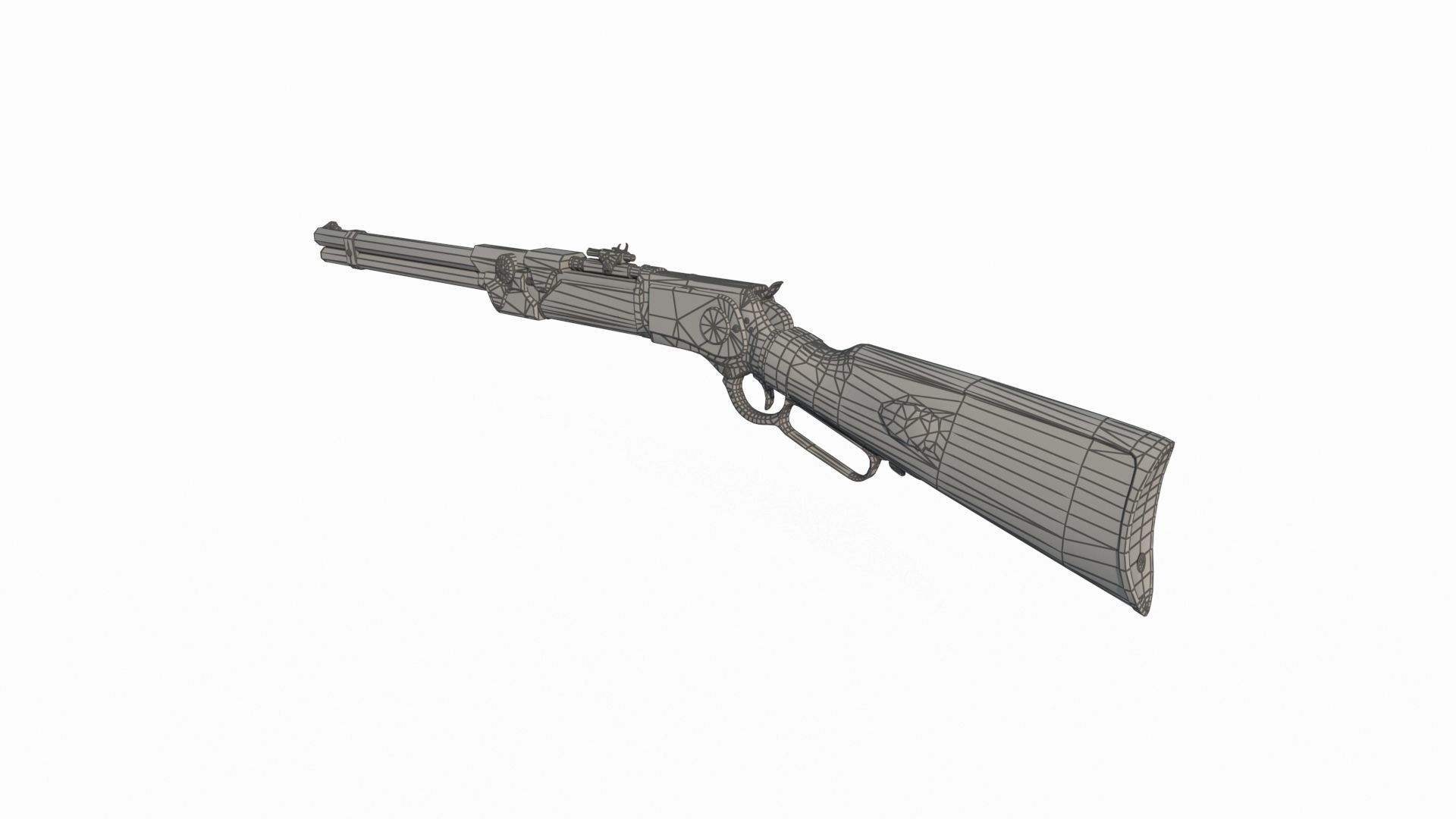 Magic style shotgun 3D model_5
