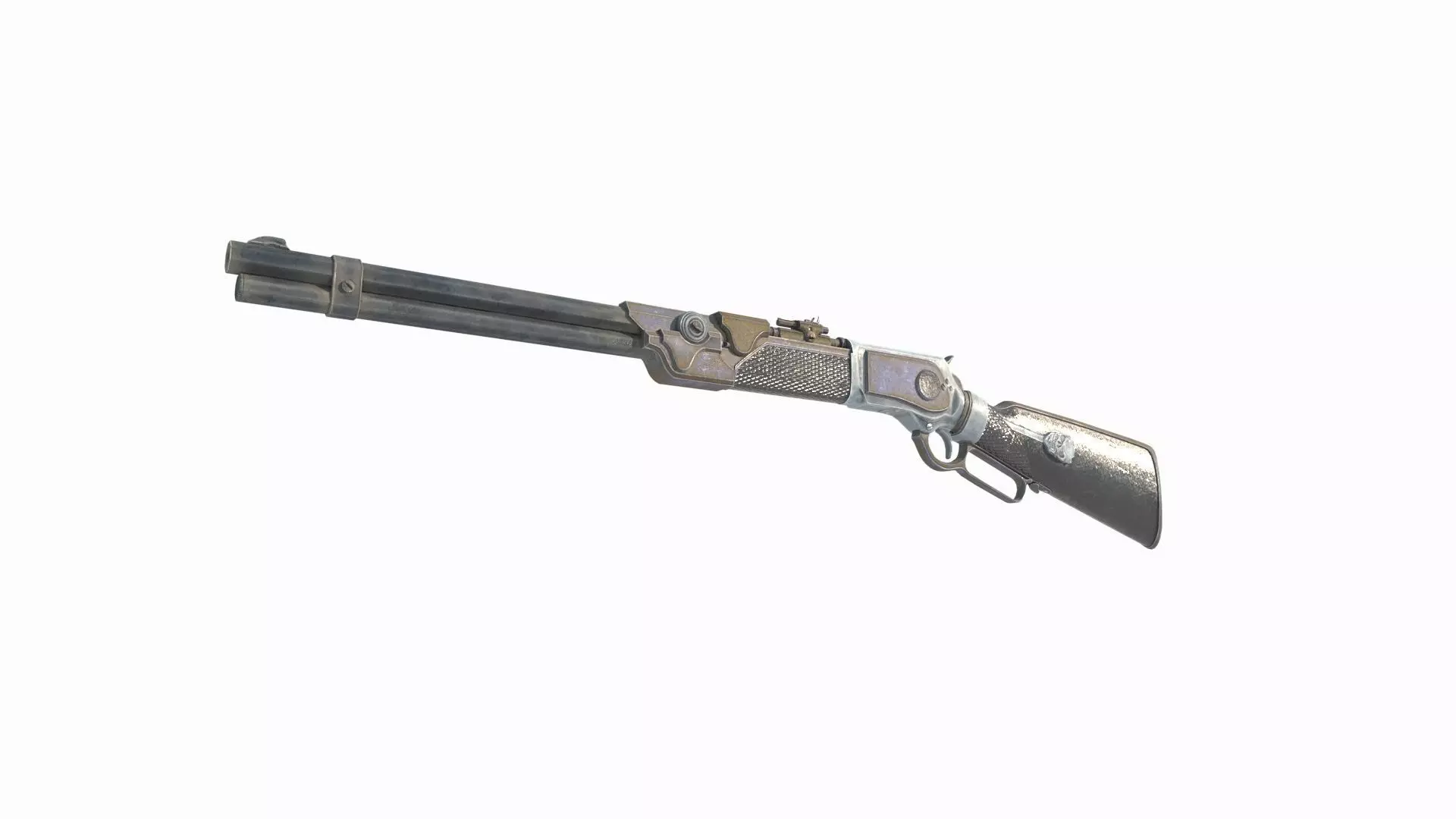 Magic style shotgun 3D model_0