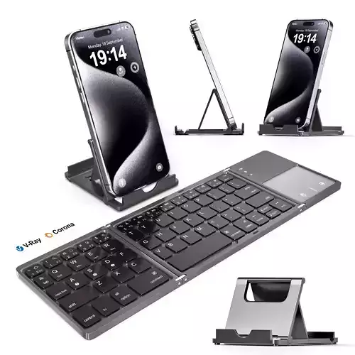 Portable Wireless Bluetooth Folding Keyboard 2