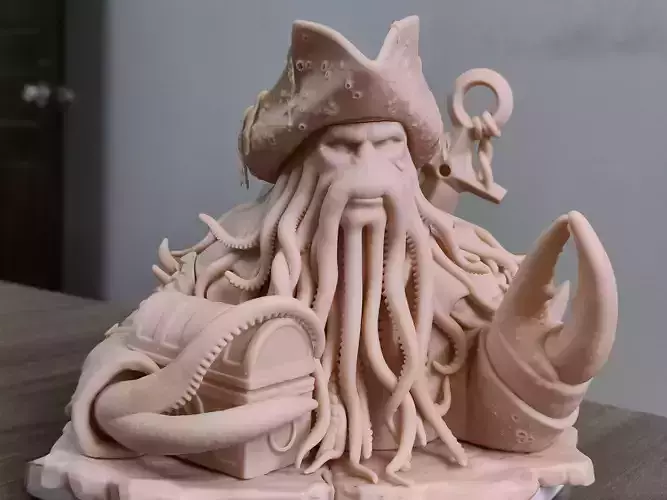 Davy Jones pirates of the Caribbean 3D print model 3D print model