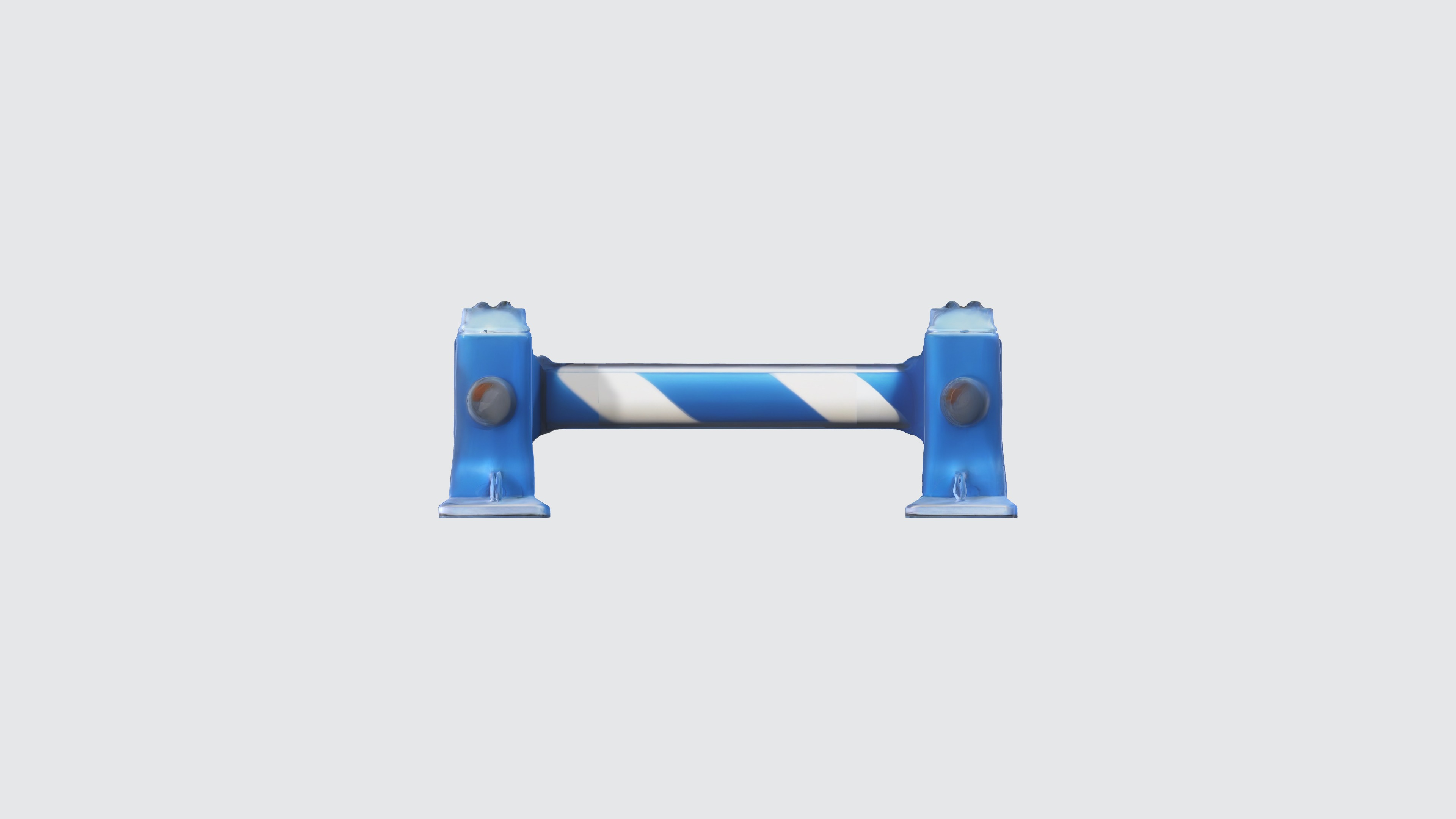 Barrier 3 Low-poly 3D model_3