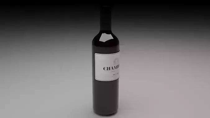 Wine Bottle 3D model