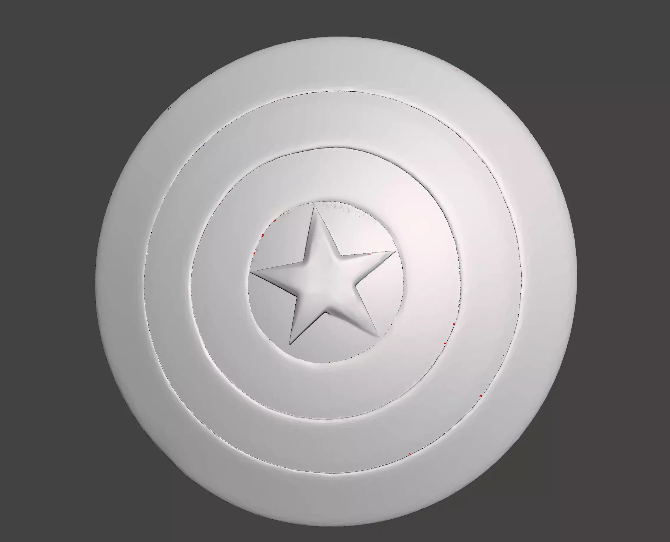 captain America shield 3d print stl model 3D print model