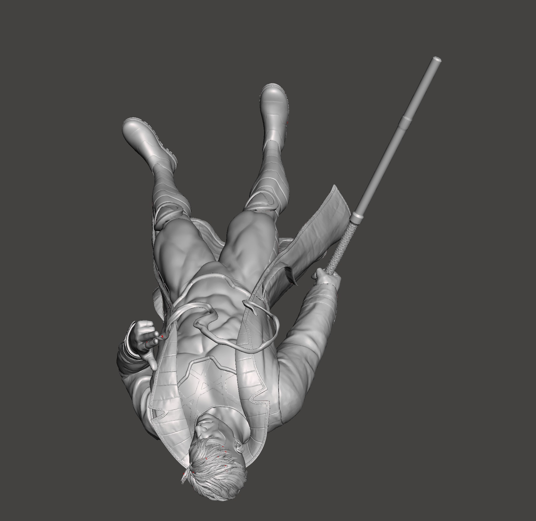 gambit with base 3d model stl 3d print ready 3D print model_4