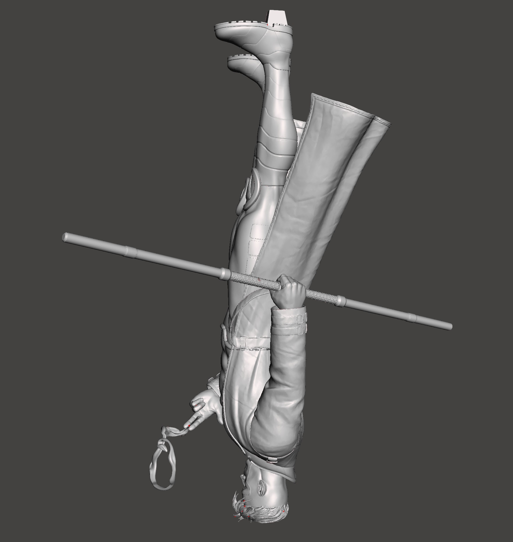 gambit with base 3d model stl 3d print ready 3D print model_3