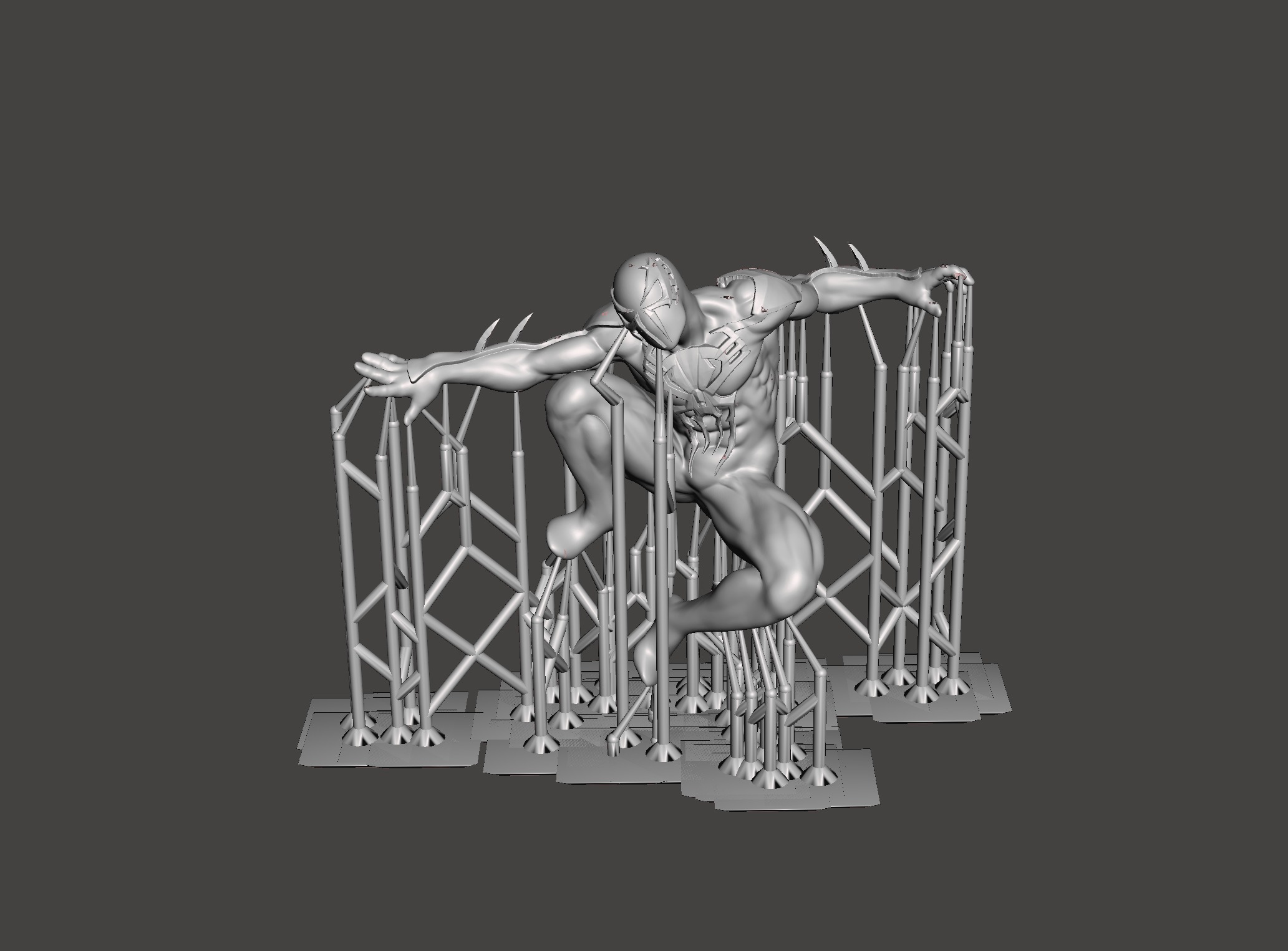 Spiderman 2099 3d model ready for 3d printing 3D print model_3