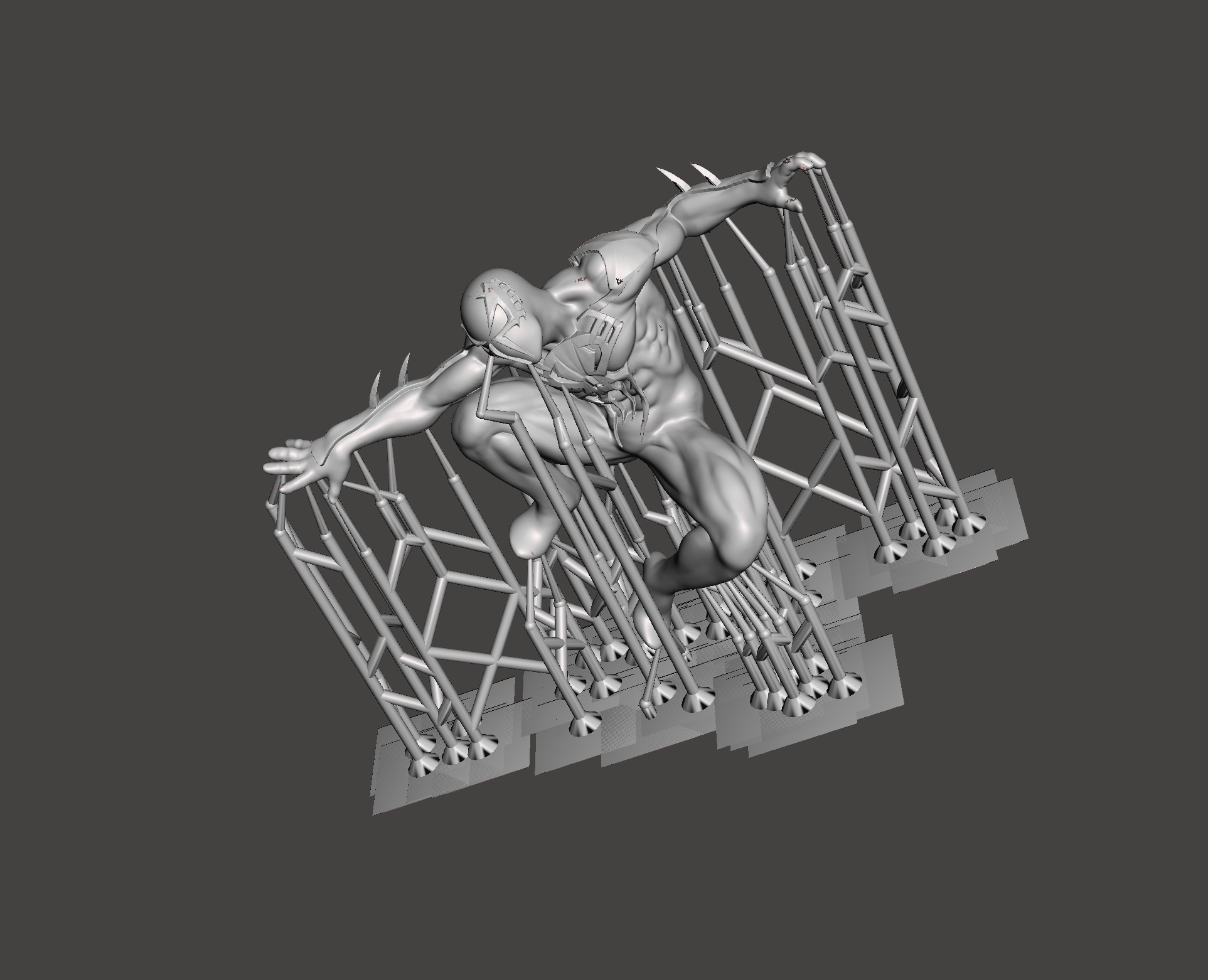 Spiderman 2099 3d model ready for 3d printing 3D print model_4