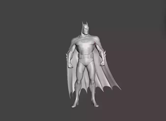batman 3d print ready animated series sculpture 3D print model
