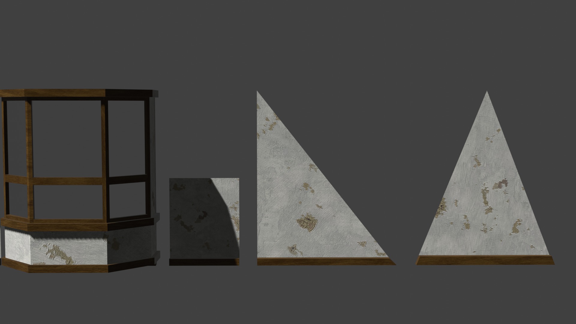 Medieval Building Modular Kit - Low Poly and Game Ready Low-poly 3D model_10