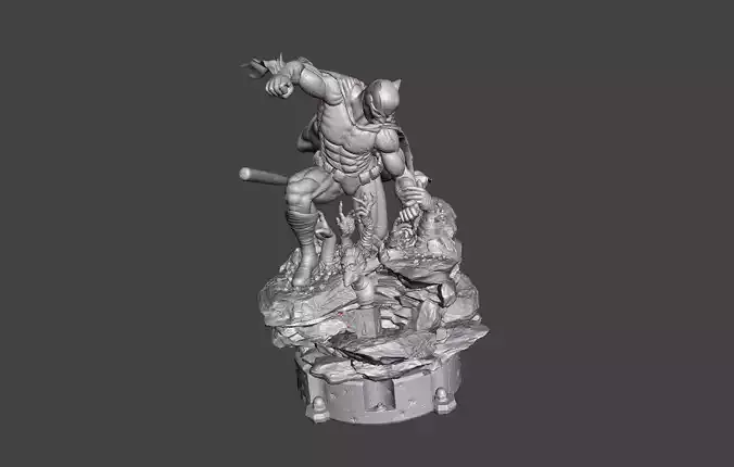 batman 3d deceased model ready for 3d printing 3D print model